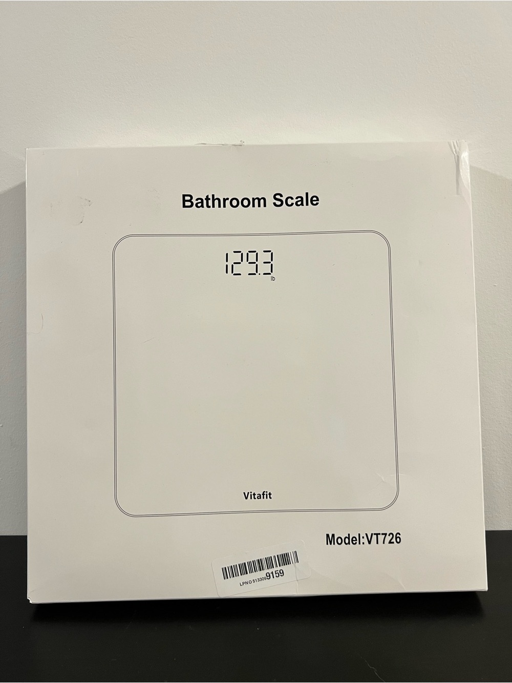 White Bathroom Scale - VT726